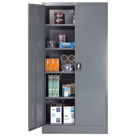 Global Industrial Industrial Storage Cabinet, 72 in H, 36 in W, Gray 237635GY